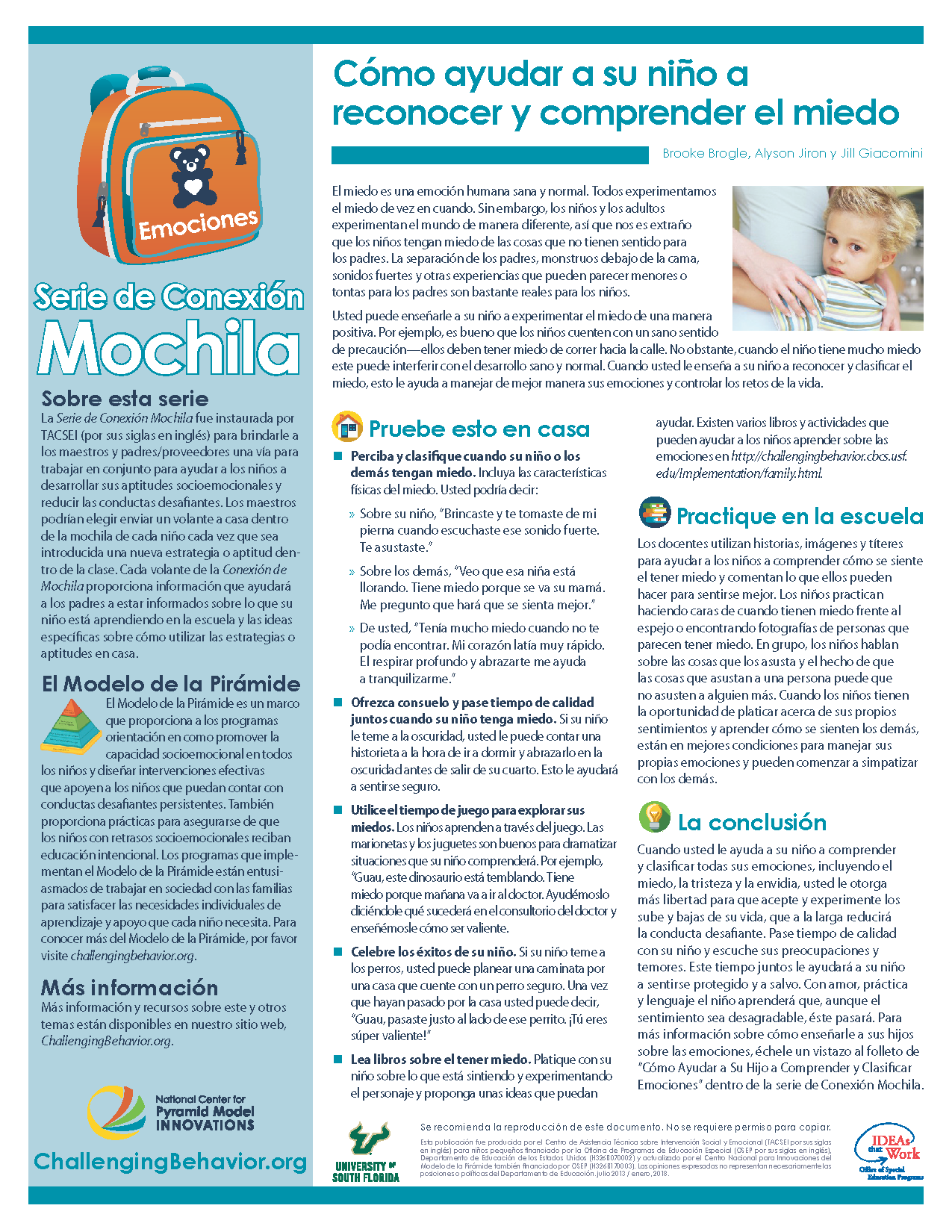 Emotions - How to Help Your Child Recognize and Understand Fear (Spanish)