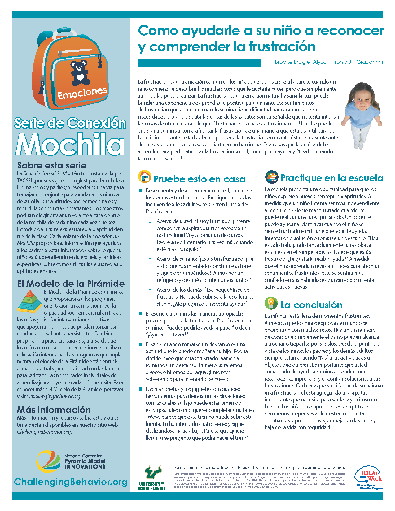 Emotions - How to Help Your Child Recognize and Understand Frustration (Spanish)