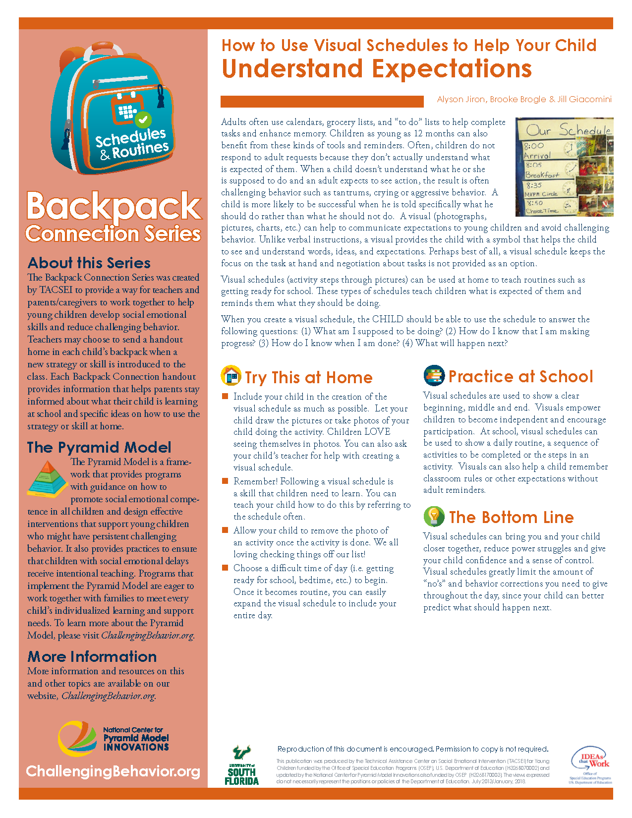 Routines and Schedules - How to Use Visual Schedules to Help Your Child Understand Expectations