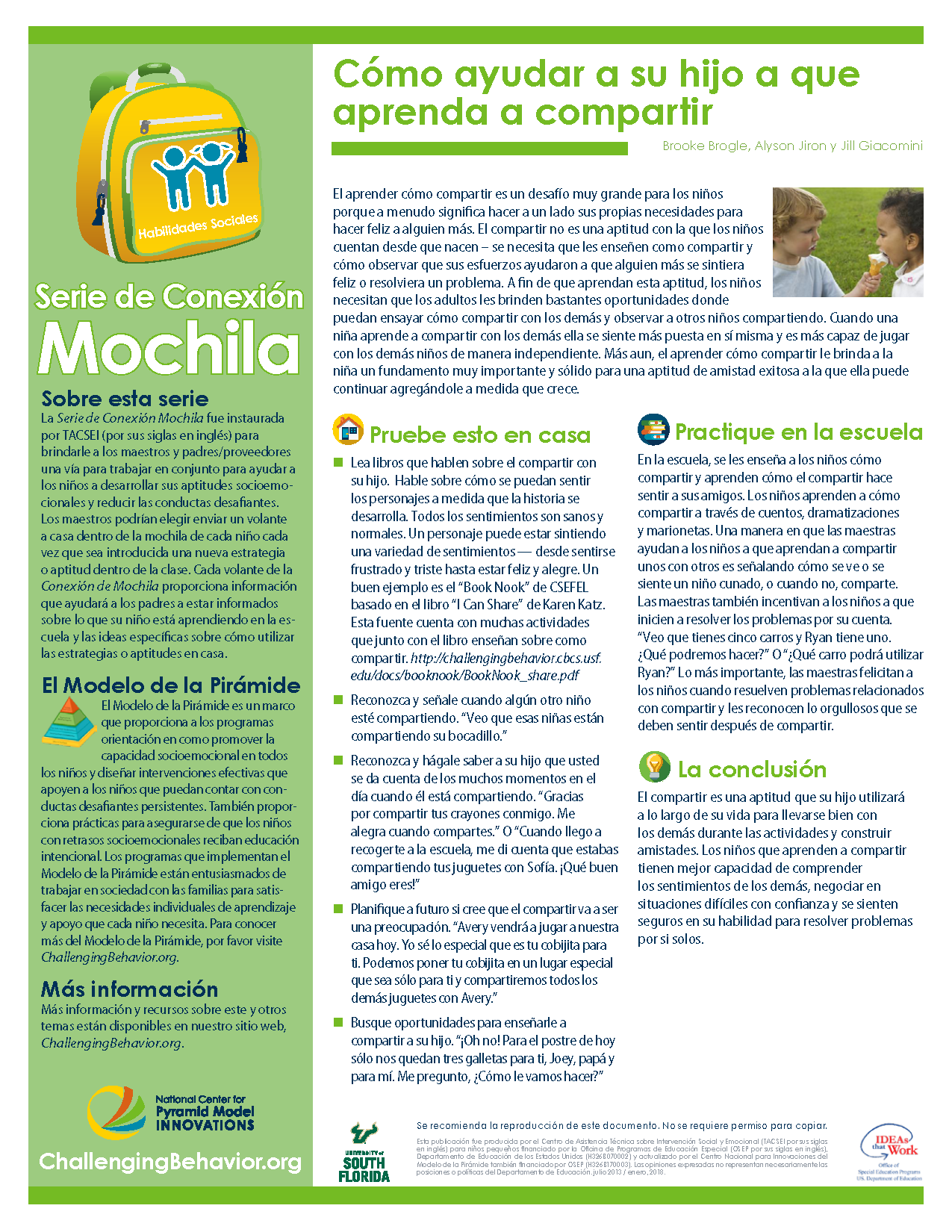 Social Skills - How to Help Your Child Learn to Share (Spanish)