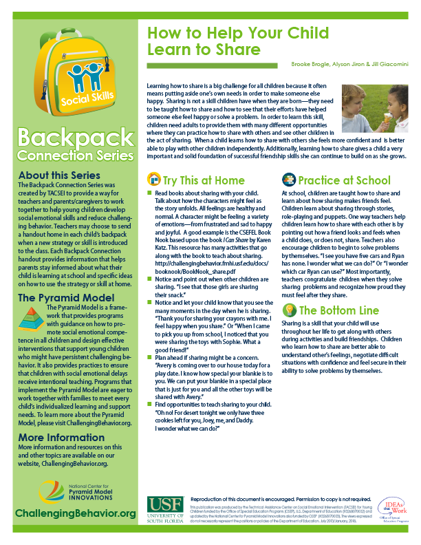 Social Skills - How to Help Your Child Learn to Share