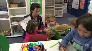 Introducing Tucker Turtle to a Small Group