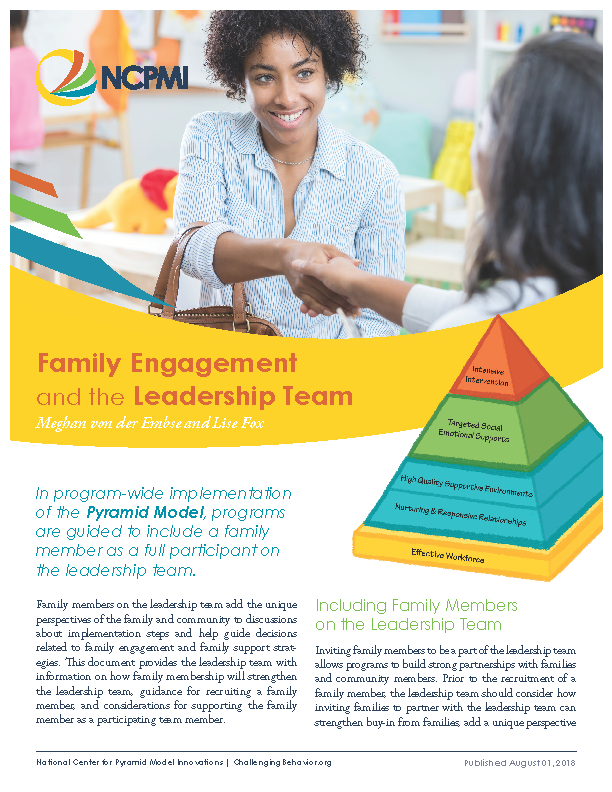 Family Engagement and the Leadership Team
