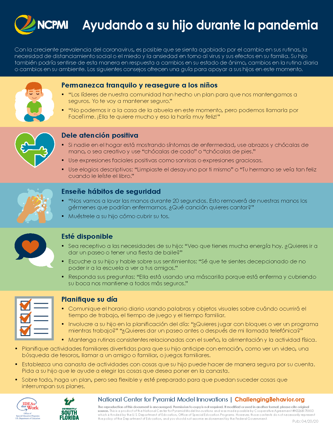 Helping Your Child During the Pandemic (Spanish)