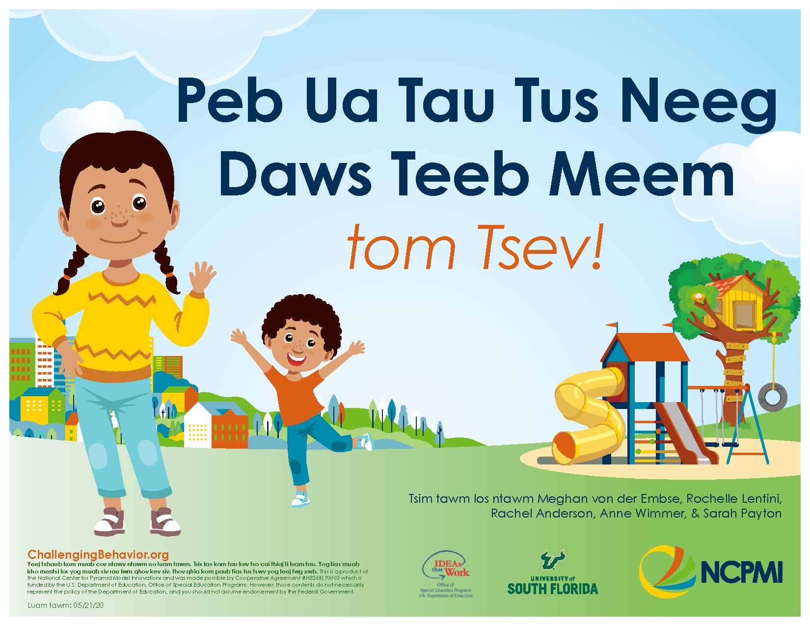 Thumbnail image of the cover of the scripted story We Can Be Problem Solvers at Home! (Hmong)