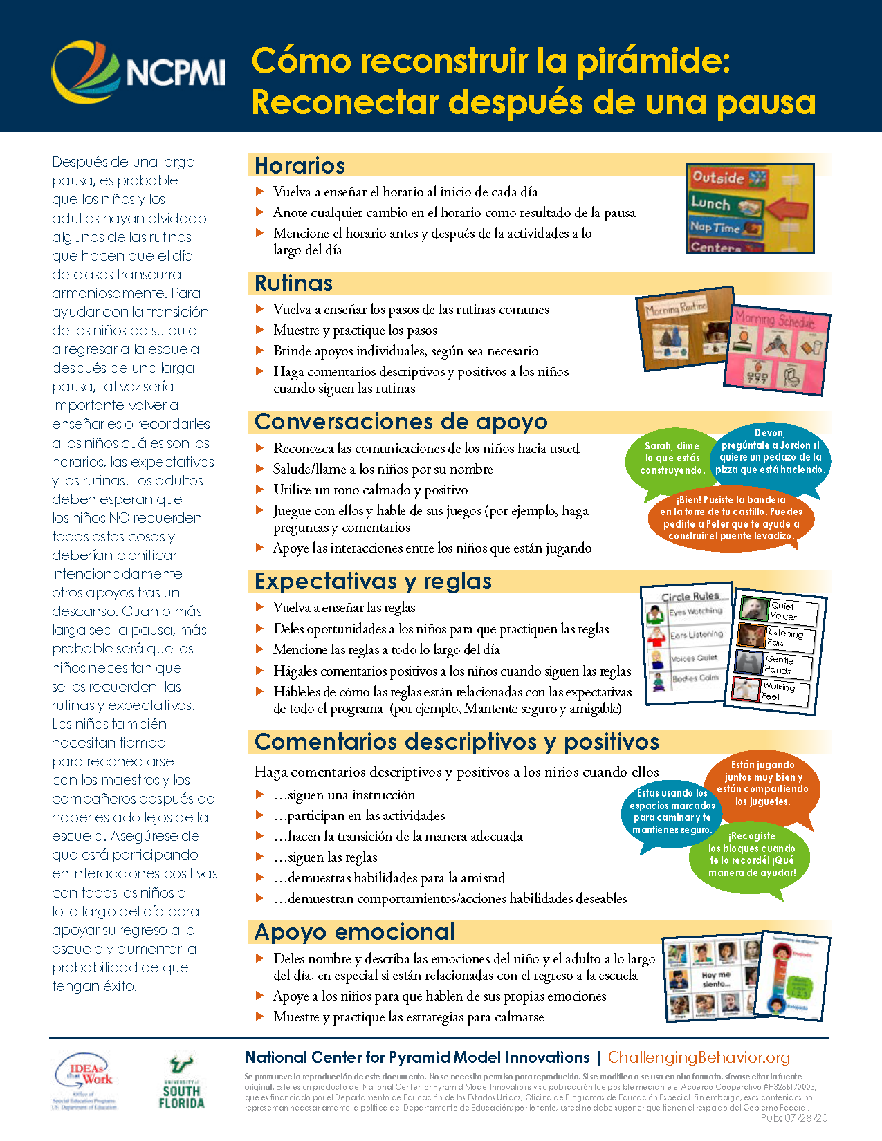 Rebuilding the Pyramid: Reconnecting After a Break (Spanish)