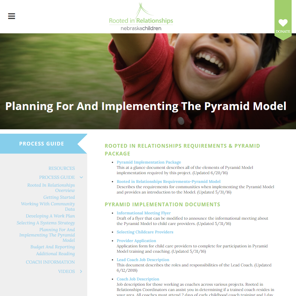 Rooted in Relationships Process Guide