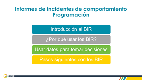 Thumbnail of one of the BIR Staff Buy-In Presentation slides, Spanish version provided by the OSU Inclusion Implementation Support Team