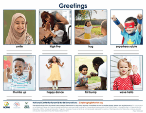 Greeting Board - English-Blank space version thumbnail Greetings | Saludos