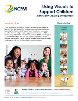 Thumbnail image of page 1 of the Using Visuals to Support Children resource
