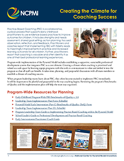 Creating the Climate for Coaching Success page one thumbnail